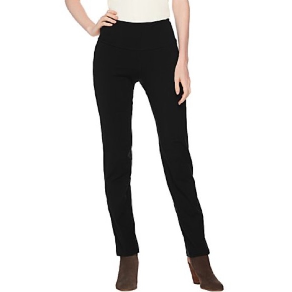 women with control by renee greenstein tall fit pull on knit leggings black, MT - Picture 6 of 11
